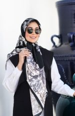 روسری رنگی طرح دار ابریشم تویل کد 1870 - Image 4