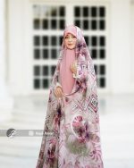 چادر کرپ حریر رنگی کد 1023