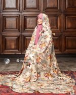 چادر کرپ حریر رنگی کد 1028 - Image 2