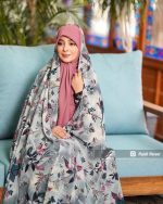 چادر کرپ حریر رنگی کد 1028