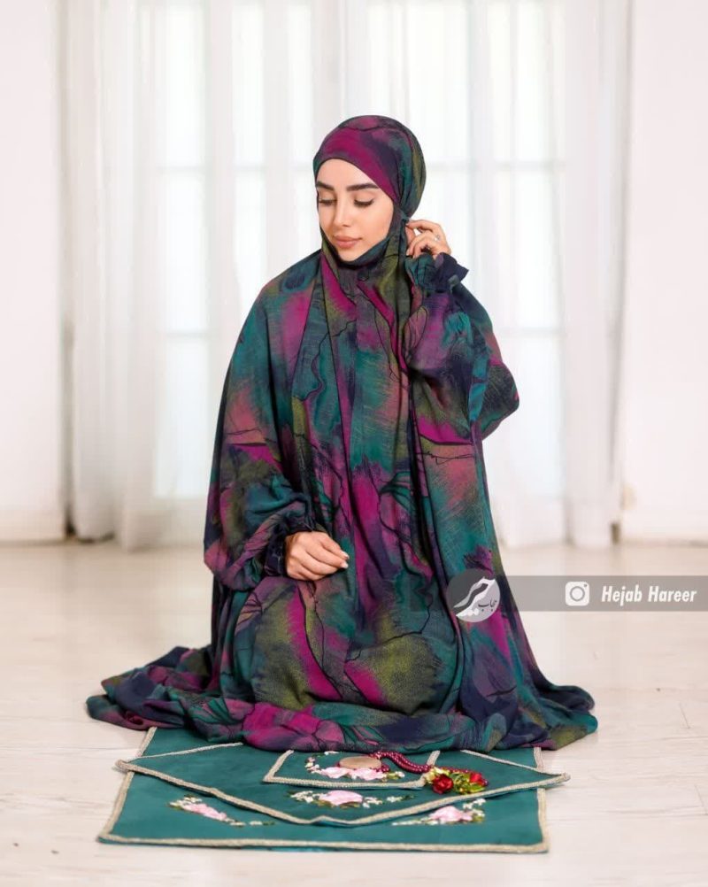 16022 چادر نماز کیسه ای کد 1602 - Image 1