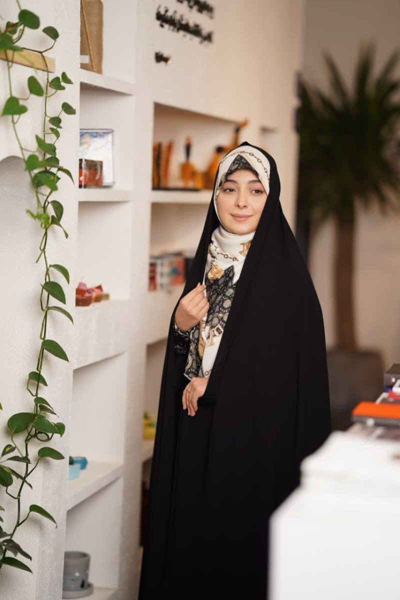 قواره چادر مشکی سوالون مات اصل ژاپن کد 20001 - Image 1