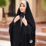 چادر مشکی عربی گلدوزی شده کد 3007