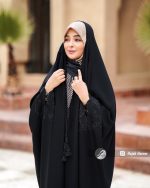 چادر مشکی عربی گلدوزی شده کد 3007