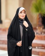 چادر مشکی عربی گلدوزی شده کد 3007 - Image 2