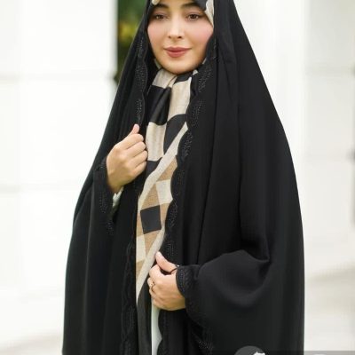 چادر مشکی عربی گلدوزی شده کد 3021