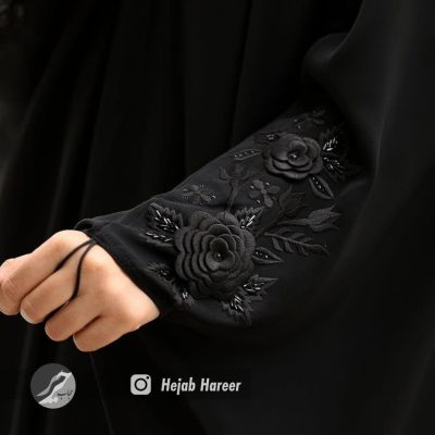 چادر مشکی عربی گلدوزی شده کد 3028