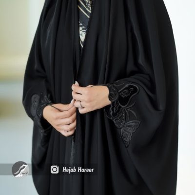 چادر مشکی عربی گلدوزی شده کد 3036