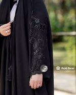 چادر مشکی عربی گلدوزی شده کد 3080