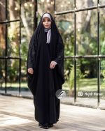 چادر مشکی عربی گلدوزی شده کد 3080 - Image 2