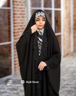 چادر مشکی عربی گلدوزی شده کد 3060