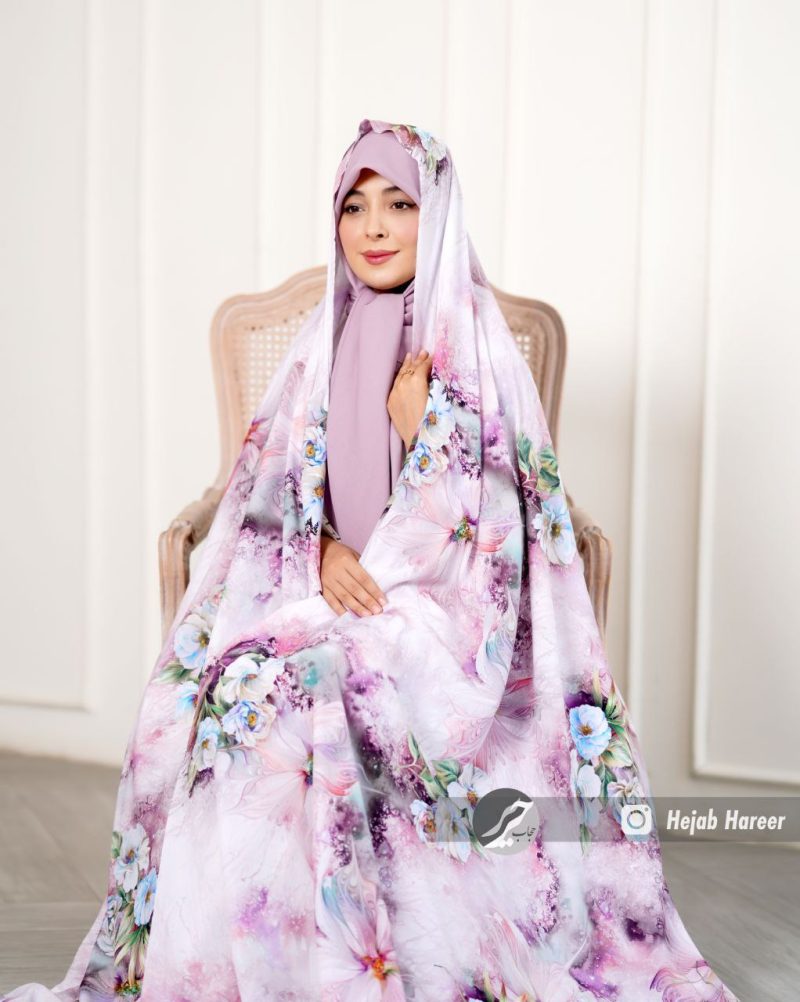 چادر رنگی سیلک اندونزی کد 6025 - Image 2
