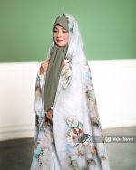 چادر رنگی سیلک اندونزی کد 6025 - Image 3