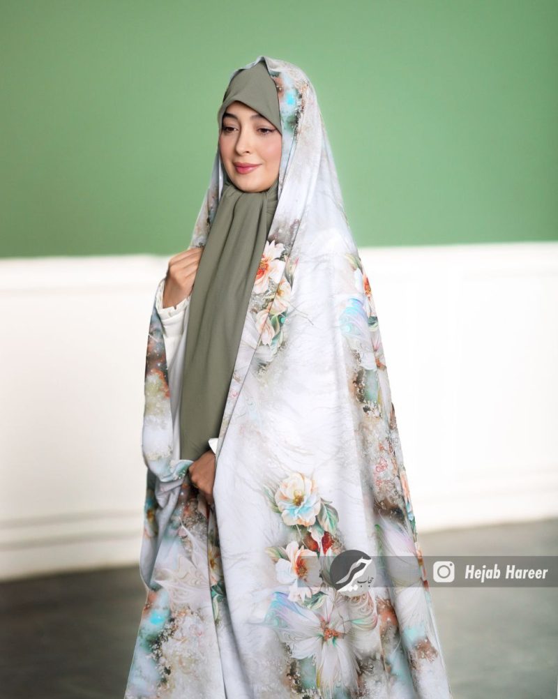 چادر رنگی سیلک اندونزی کد 6025 - Image 3