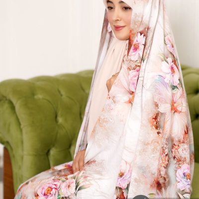 چادر رنگی سیلک اندونزی کد 6025