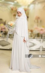 لباس و شنل عروس کد 1540 - Image 2