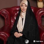 چادر مشکی طرح دار کره ای کد 3366
