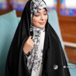 چادر مشکی طرحدار ایرانی کد 6000