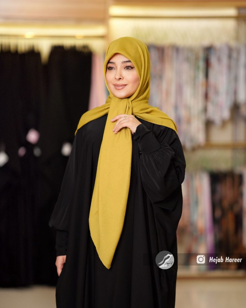 روسری رنگی ساده کرپ حریر کد 501 - Image 1