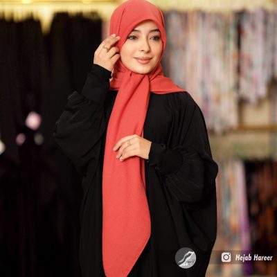 روسری رنگی ساده کرپ حریر کد 502