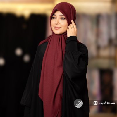 روسری رنگی ساده کرپ حریر کد 504