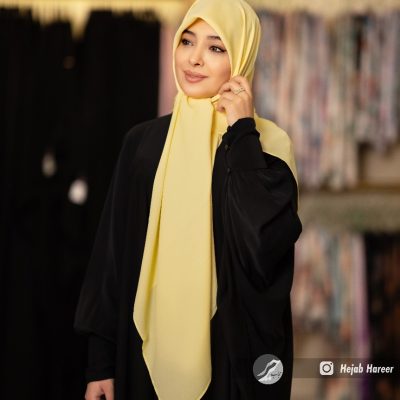 روسری رنگی ساده کرپ حریر کد 507