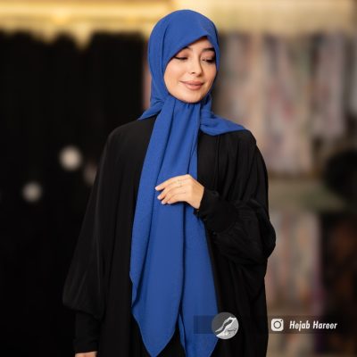 روسری رنگی ساده کرپ حریر کد 509