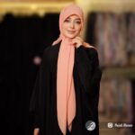 روسری رنگی ساده کرپ حریر کد 511