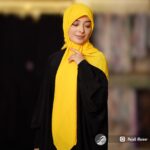 روسری رنگی ساده کرپ حریر کد 513