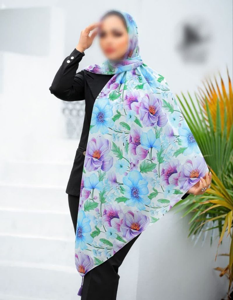 روسری نخی اسپارتان منگوله دار کد 2680 - Image 1