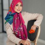 روسری نخ تویل کد 26101