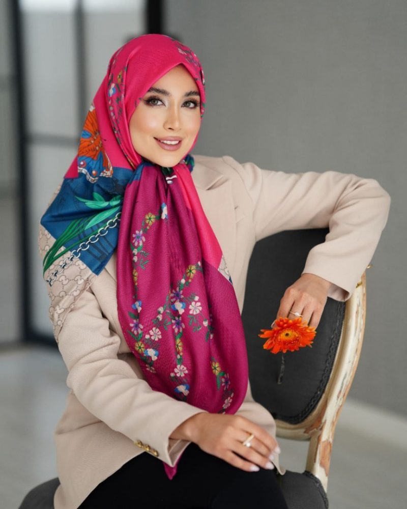 روسری نخ تویل کد 26101 - Image 1