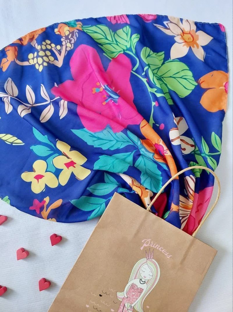 روسری نخی دخترانه اسپان منگوله دار کد 26117 - Image 1