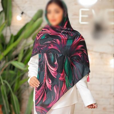 روسری نخی اسپارتان منگوله دار کد 2682