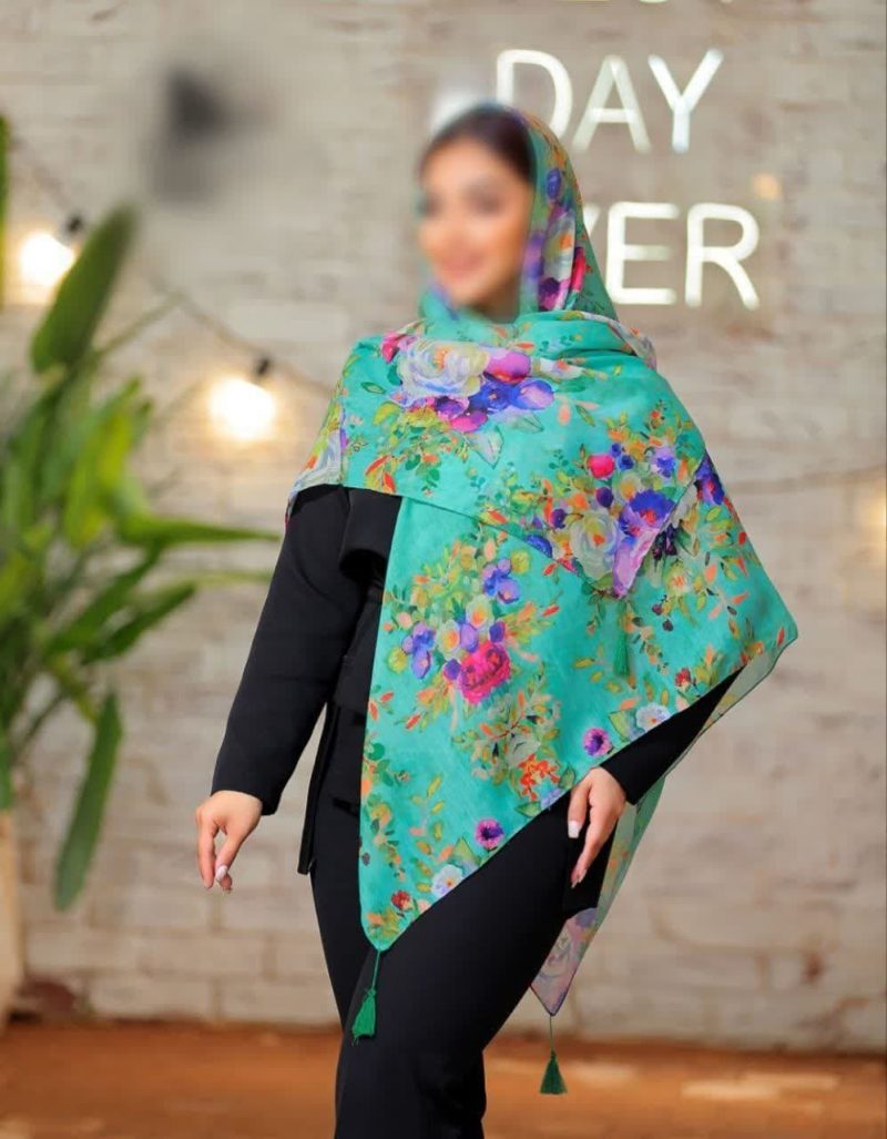 روسری نخی اسپارتان منگوله دار کد 2687 - Image 1