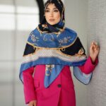روسری نخ تویل کد 2696