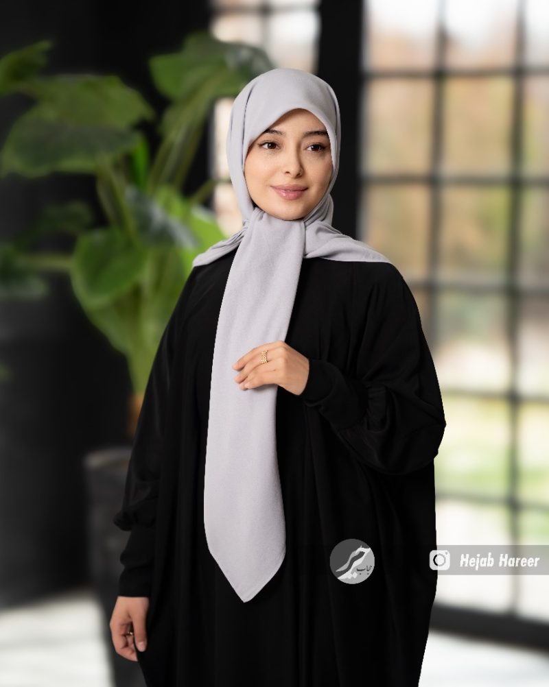 522 روسری رنگی ساده کرپ حریر کد 522 - Image 1