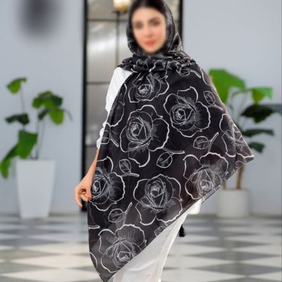 روسری نخی دخترانه اسپان منگوله دار کد 26123
