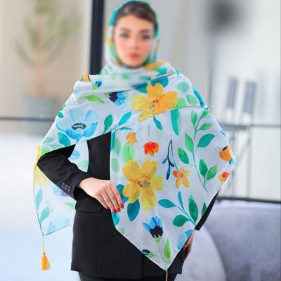 روسری نخی اسپان منگوله دار کد 26124
