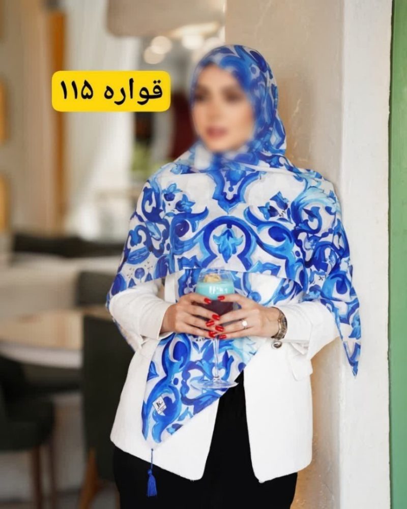 روسری نخی اسپان منگوله دار کد 26137 - Image 1