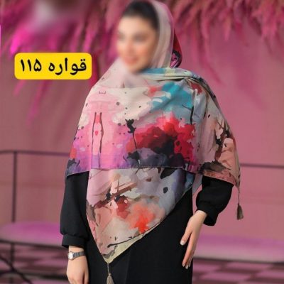 روسری نخی اسپان منگوله دار کد 26140