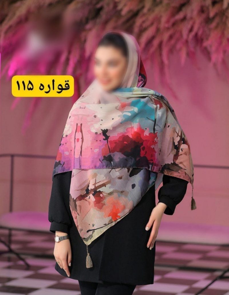 روسری نخی اسپان منگوله دار کد 26140 - Image 1