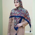 روسری نخی گُلدار کد 26146