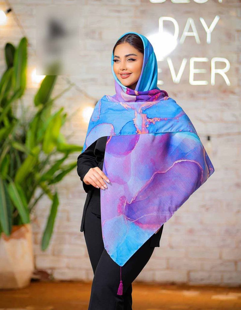 روسری نخی اسپان منگوله دار کد 26171 - Image 1