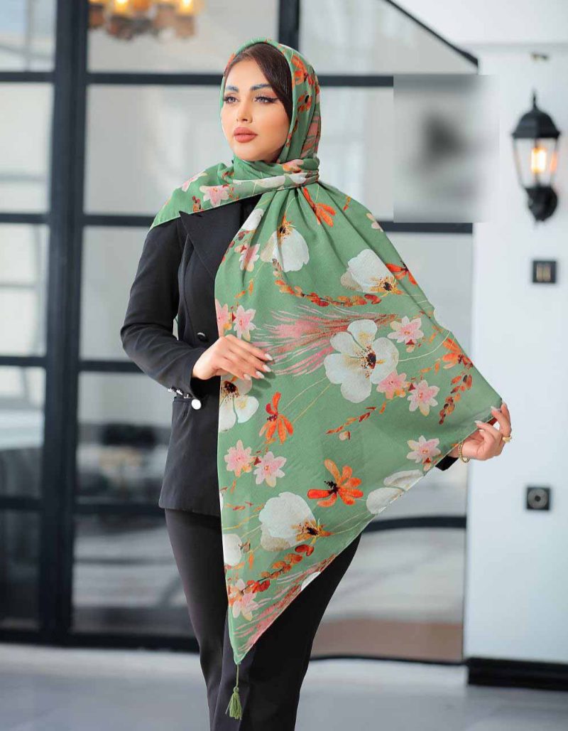 روسری نخی اسپان منگوله دار کد 26176 - Image 1