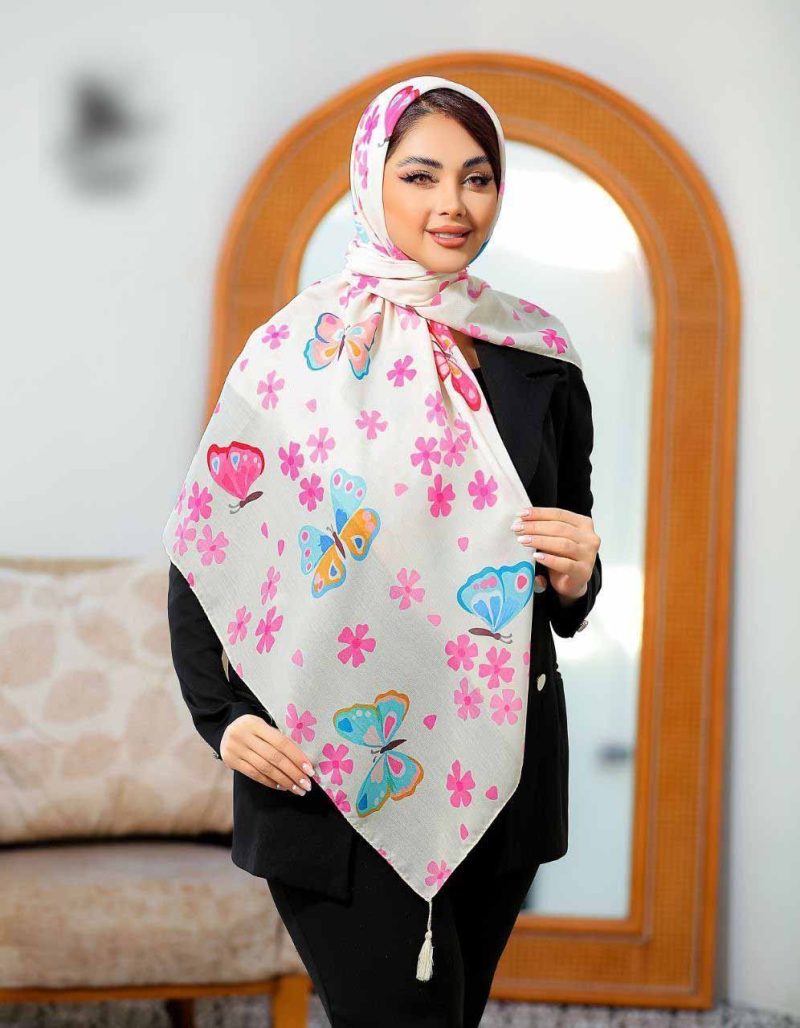 روسری نخی اسپان منگوله دار کد 26180 - Image 1