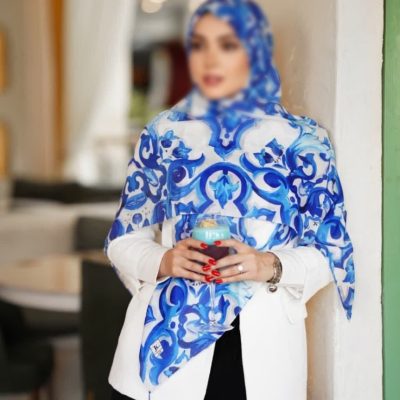 روسری نخی اسپان منگوله دار کد 26189