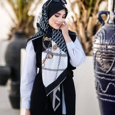 روسری وال ترک منگوله دار کد 26194