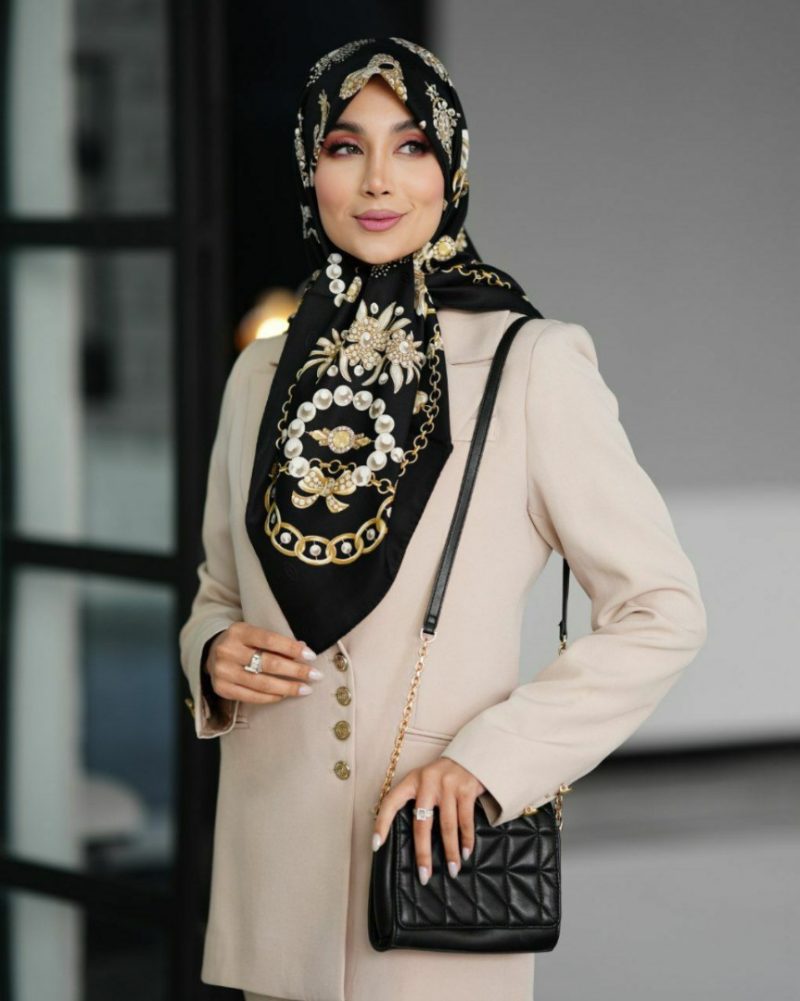 روسری ژاکارد ابریشم کد 26200 - Image 1