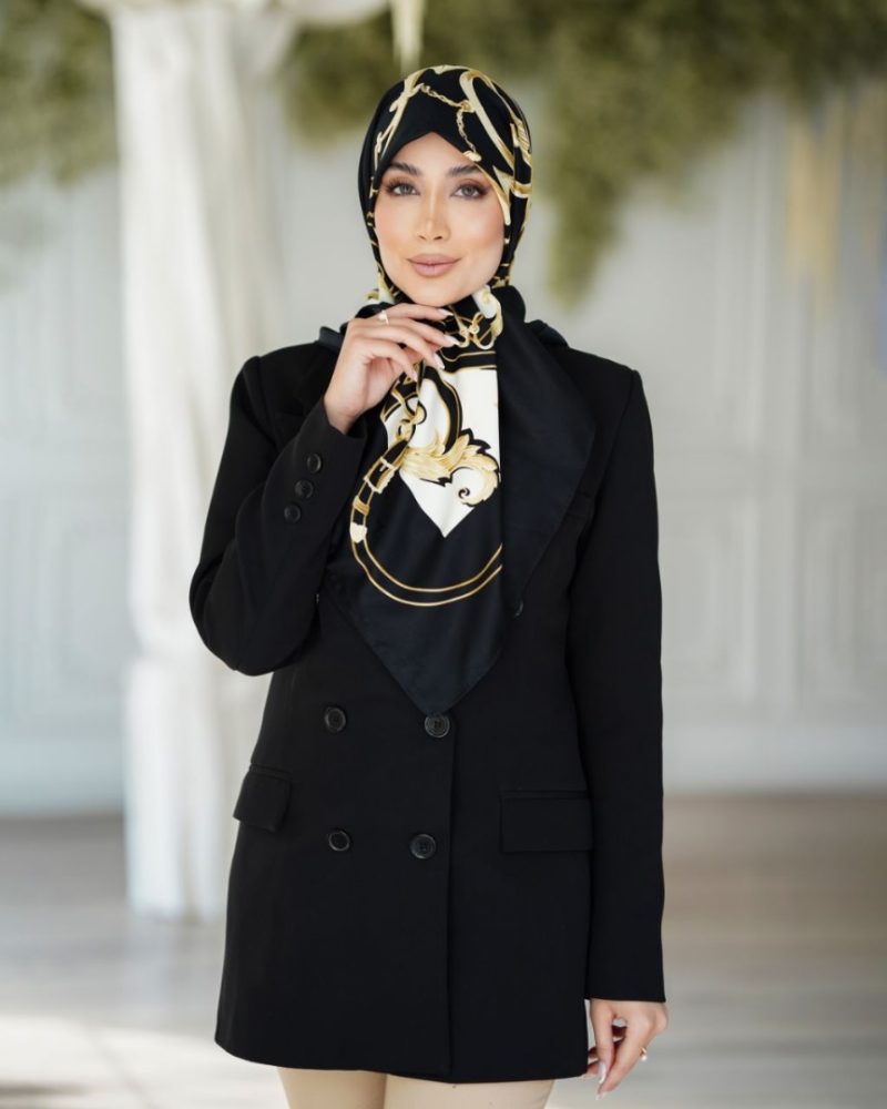 روسری ابریشم ژاکارد کد 26204 - Image 1